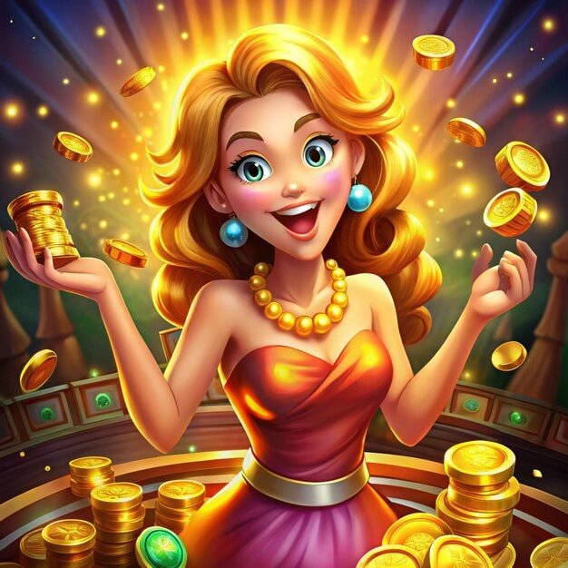 Online slot game reels and jackpot display at tongits land